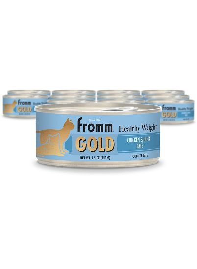 Healthy Weight Gold Chicken and Duck Pâté Cat Food 12/5.5 oz