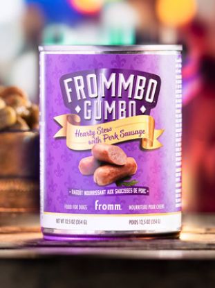 Frommbo Gumbo Hearty Stew with Pork Sausage Food for Dogs
